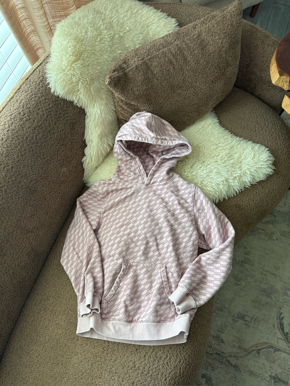 Kith Kids Cotton all over Print Hooded Sweatshirt